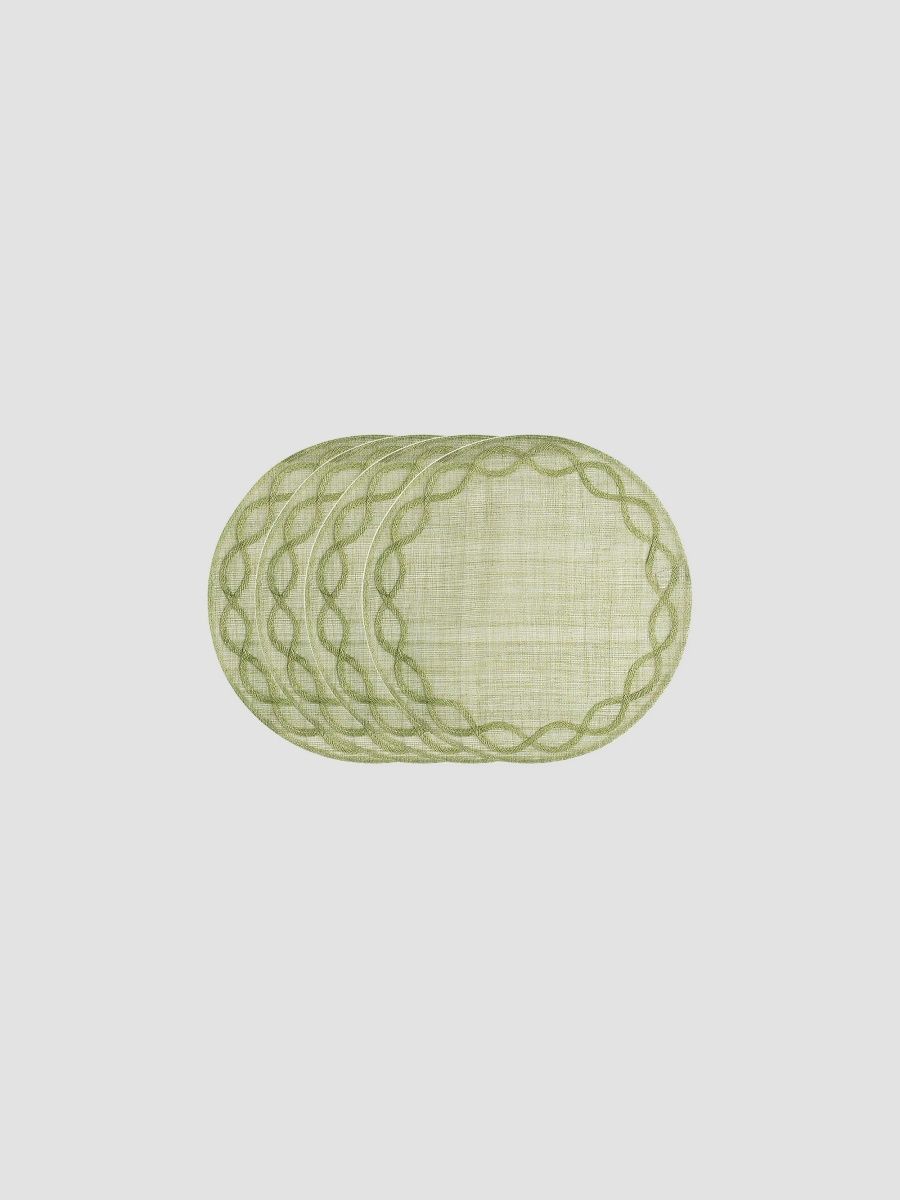 Juliska Tuileries Garden 4-Piece Placemat Set - Basil