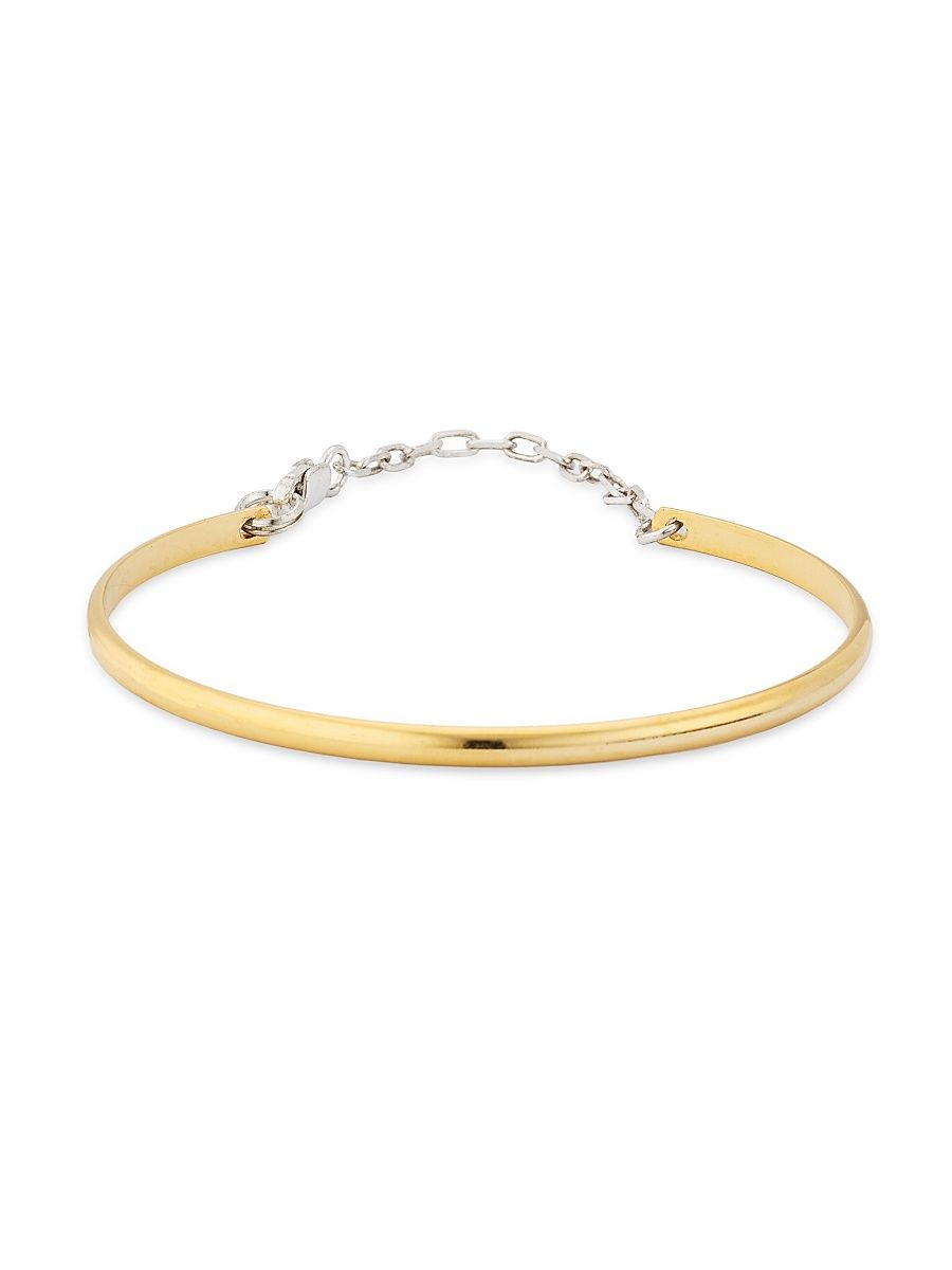 Women's Two-Tone Bar Chain Bracelet - Gold