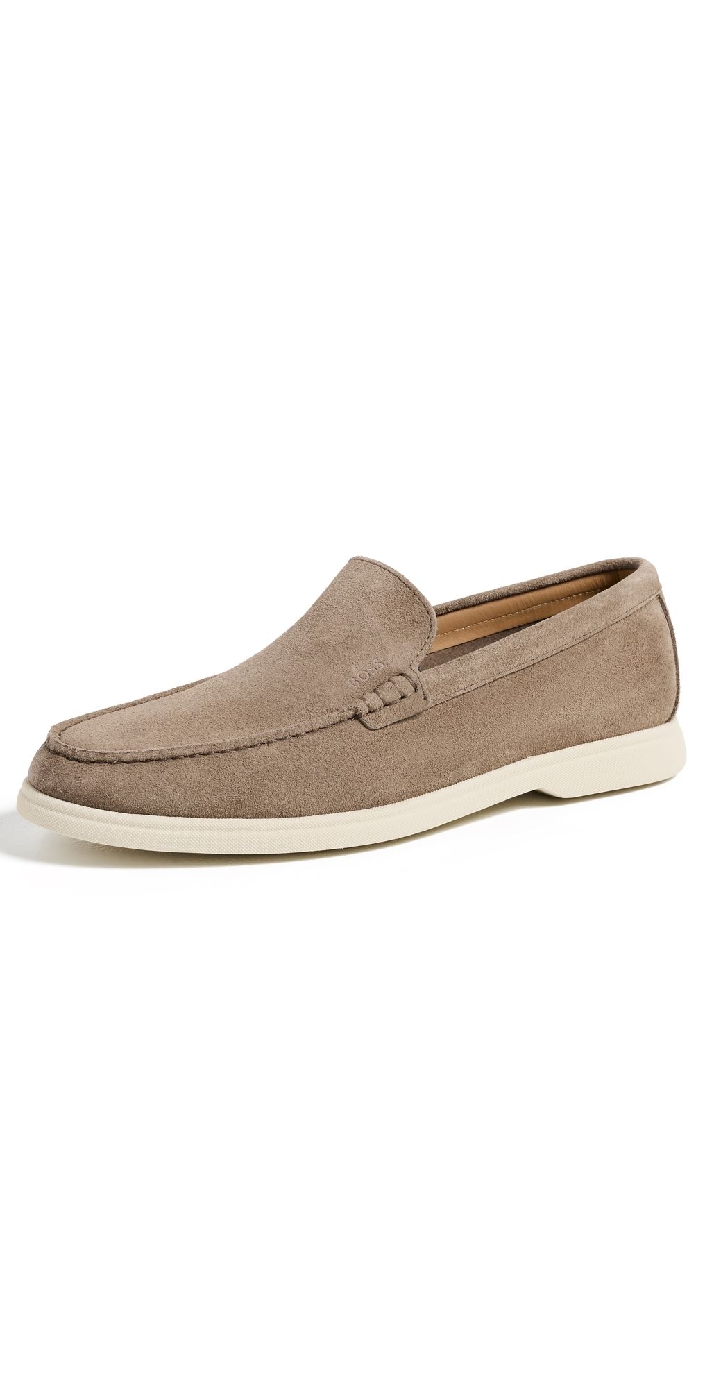 BOSS Sienne Suede Loafers Medium Beige 11