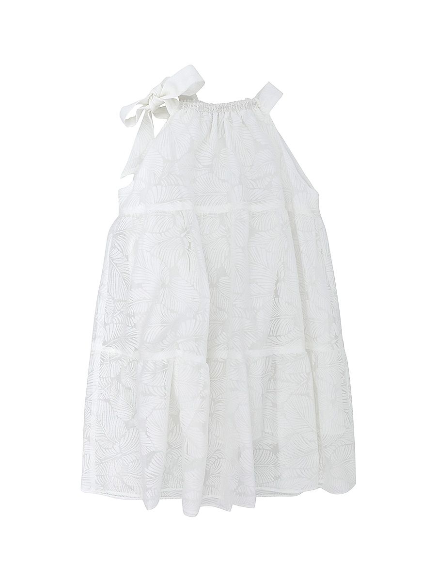 Little Girl's Patience Textured Dress - Ivory - Size 12
