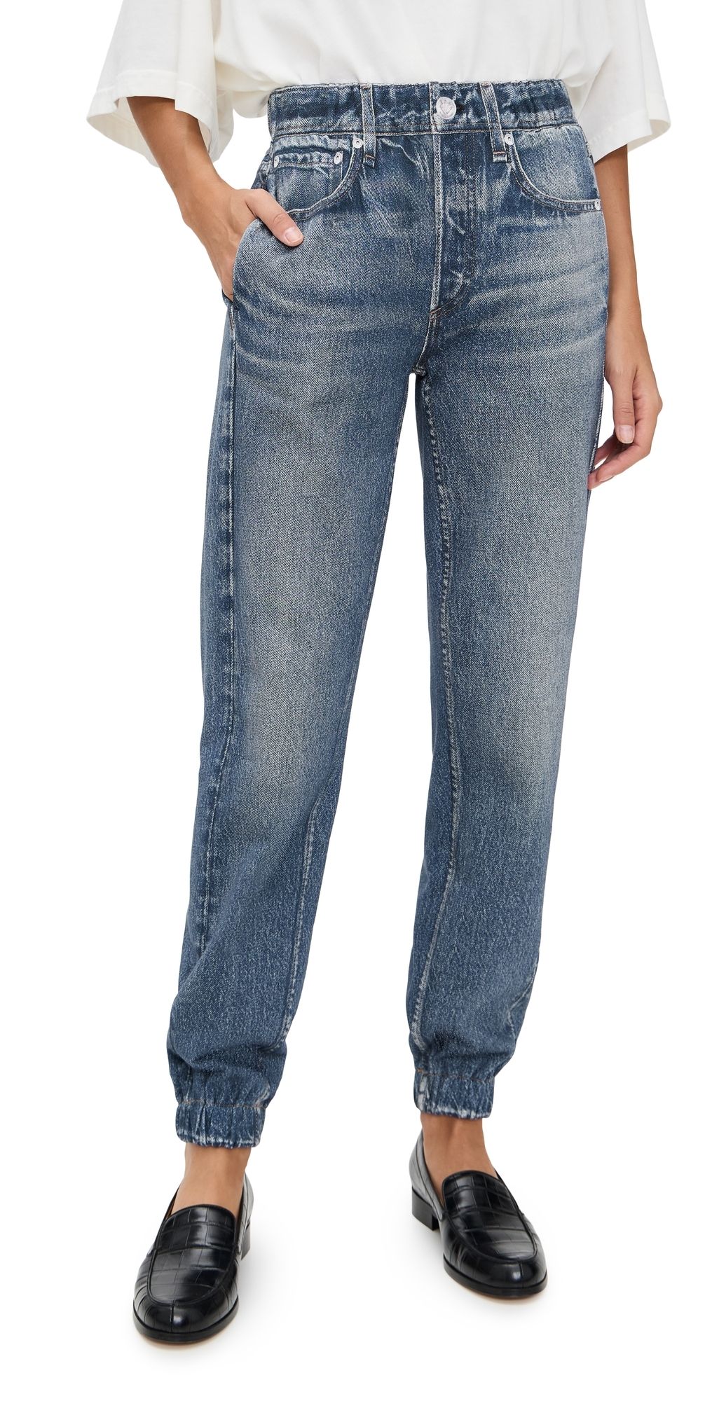 rag & bone Rb Miramar Terry Jogger Pants Fablk L