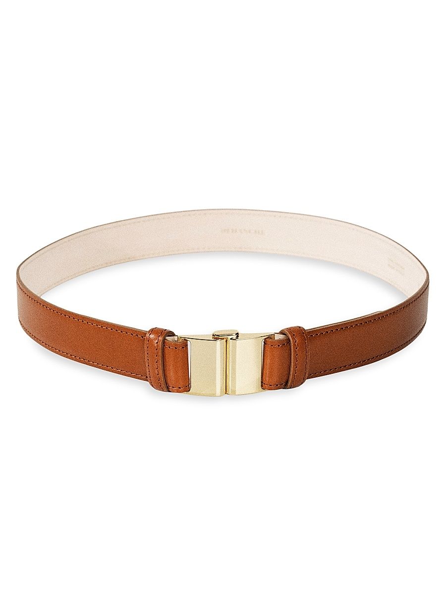 Women's Capet Leather Belt - Terre And Gold - Size XL