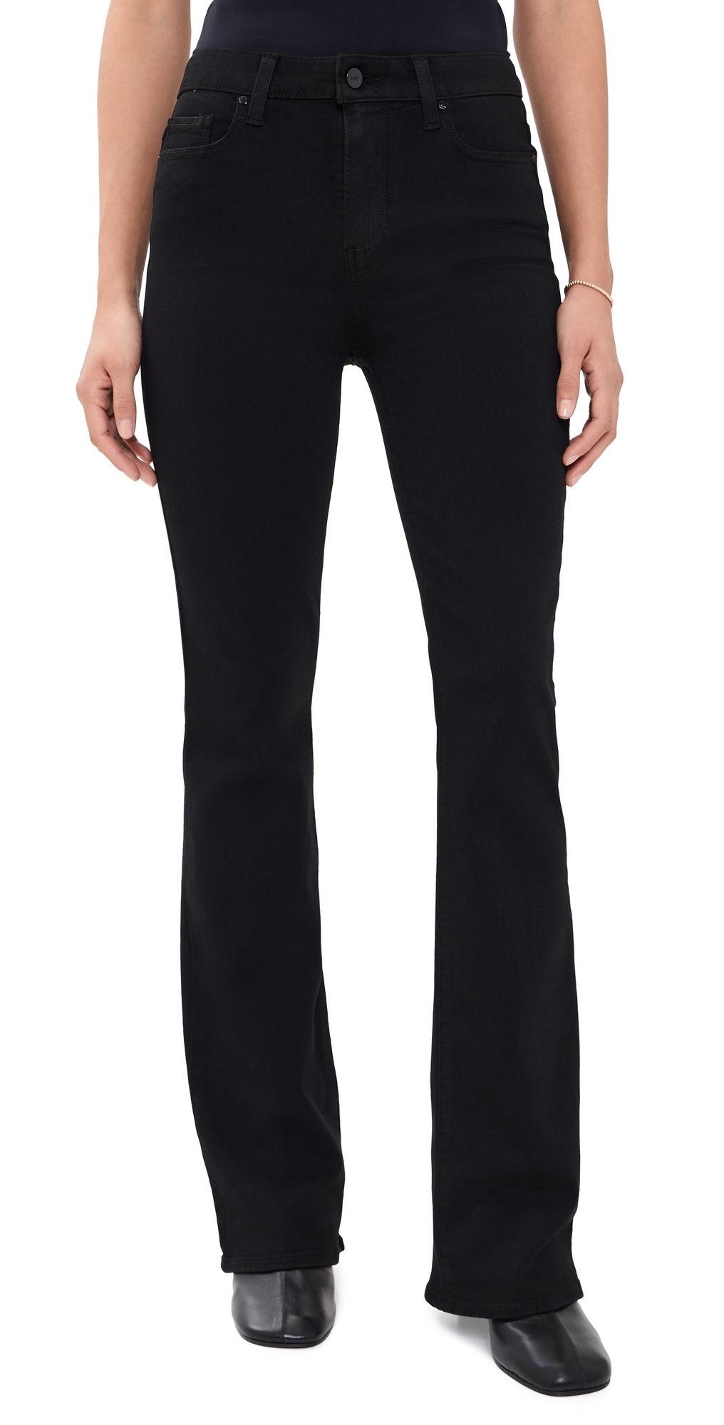 PAIGE Laurel Canyon Jeans 32 Black Shadow 25