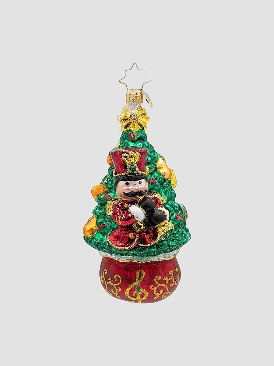 11 Pipers Piping Glass Ornament
