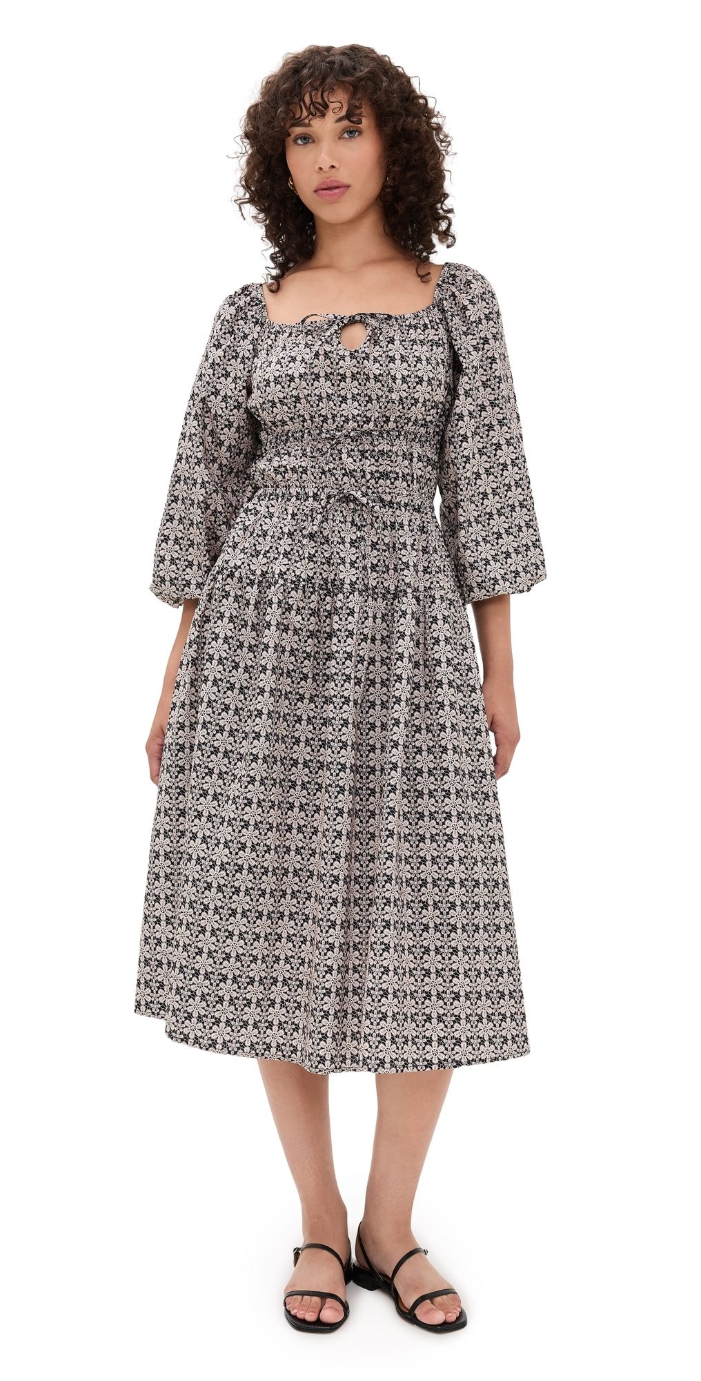 The Lulo Project New Bahia Dress Macrame All Over XS