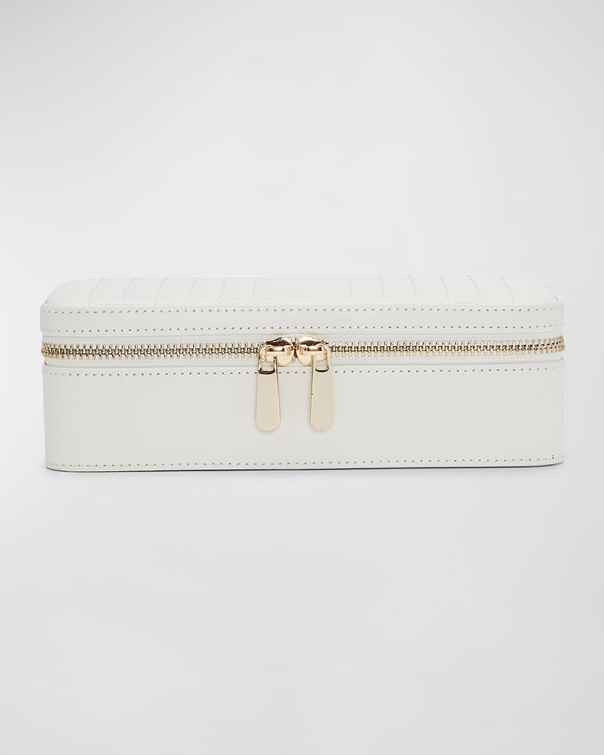 Maria Rectangle Quilted Zip Jewelry Case