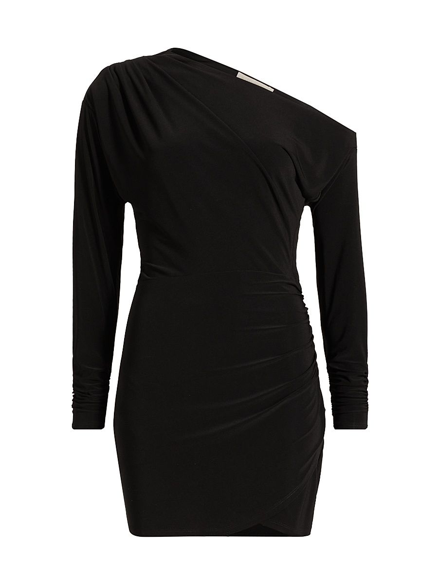 Women's Haisley Gathered Minidress - Black - Size 14