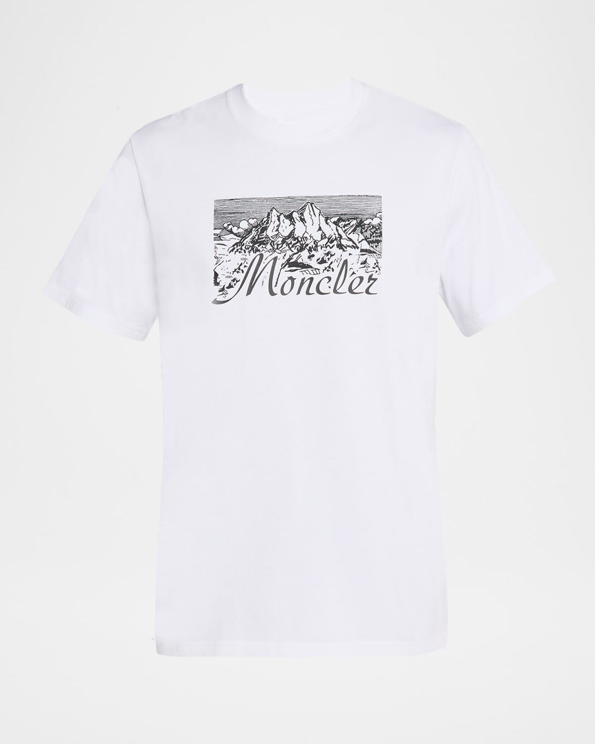 Men & apos;s Mountain Logo Cotton T-Shirt