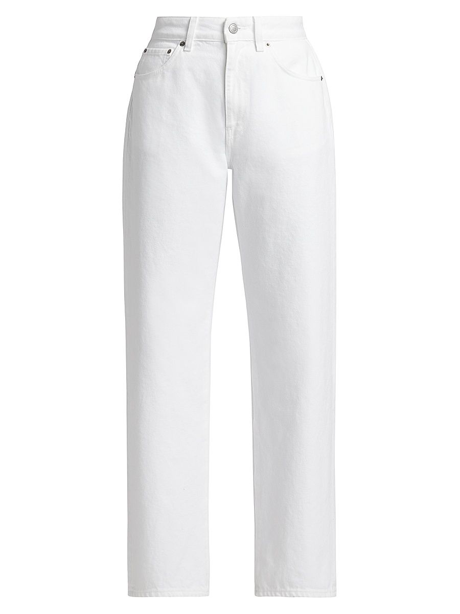 Women's Straight-Leg Jeans - White - Size 30