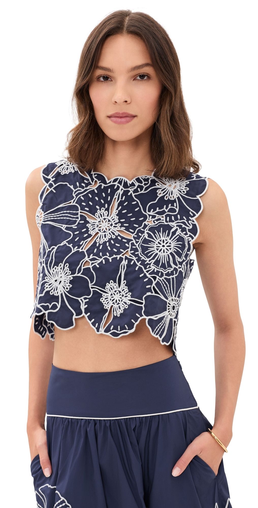 FARM Rio Blue Richelieu Top Blue L
