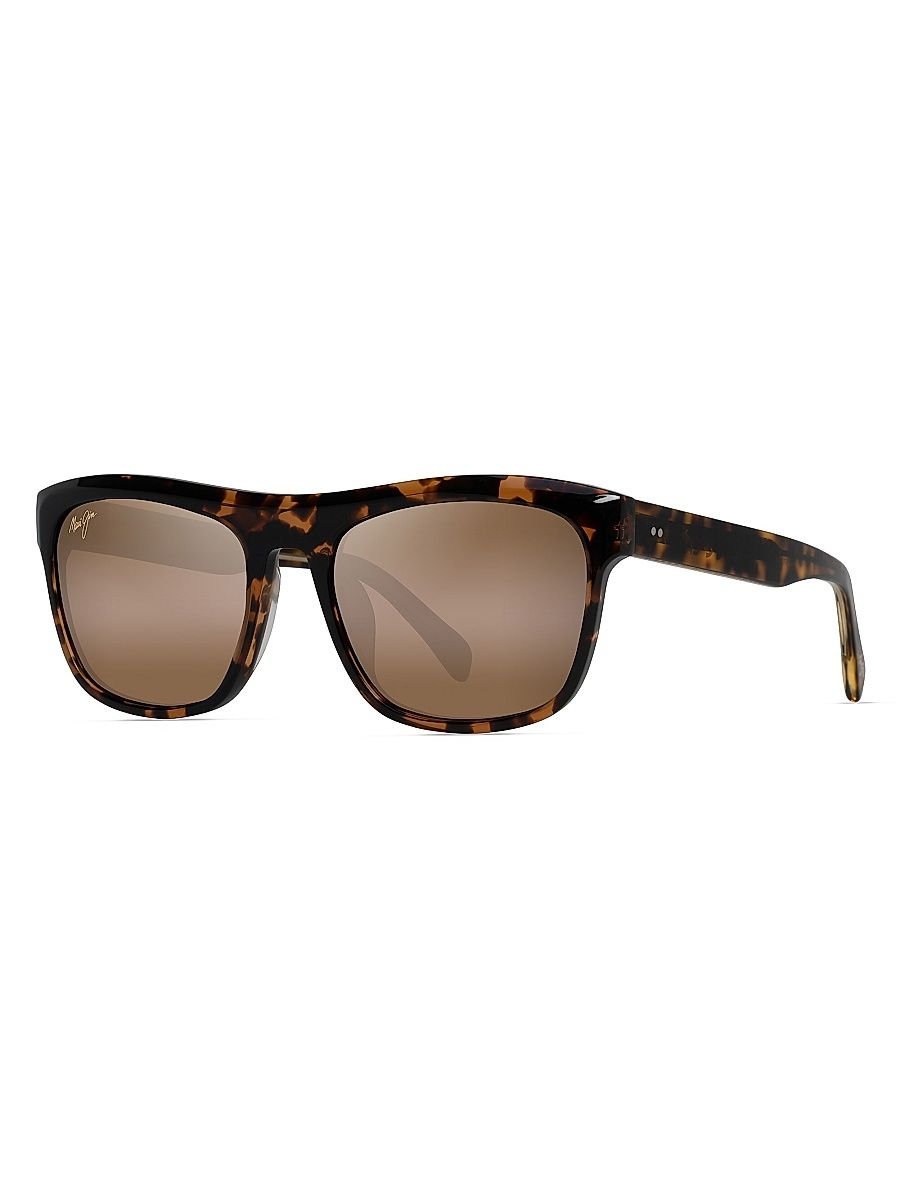 Men's S-Turns 56MM Square Sunglasses - Brown Bronze