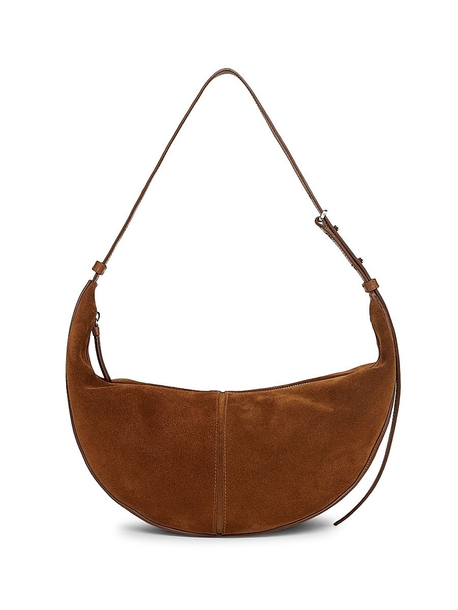 Women's Slide Suede Bag - Saddle