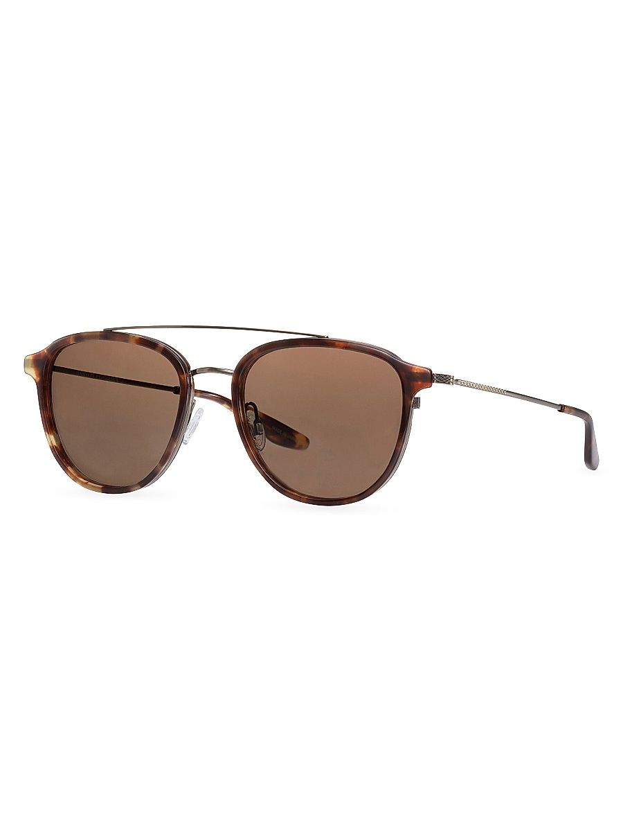 Men's Courtier 55MM Aviator Sunglasses - Chestnut Antique Gold