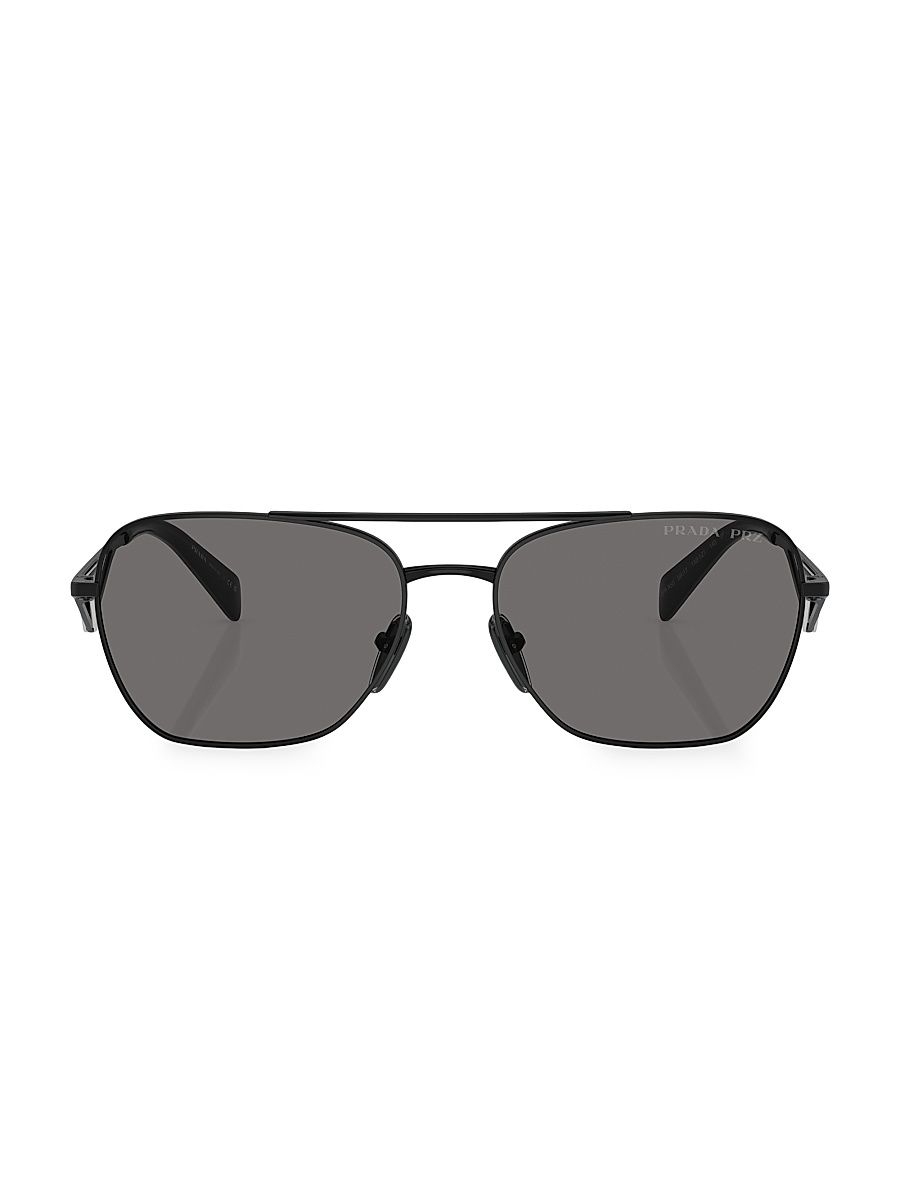 Women's 59MM Navigator Sunglasses - Dark Grey