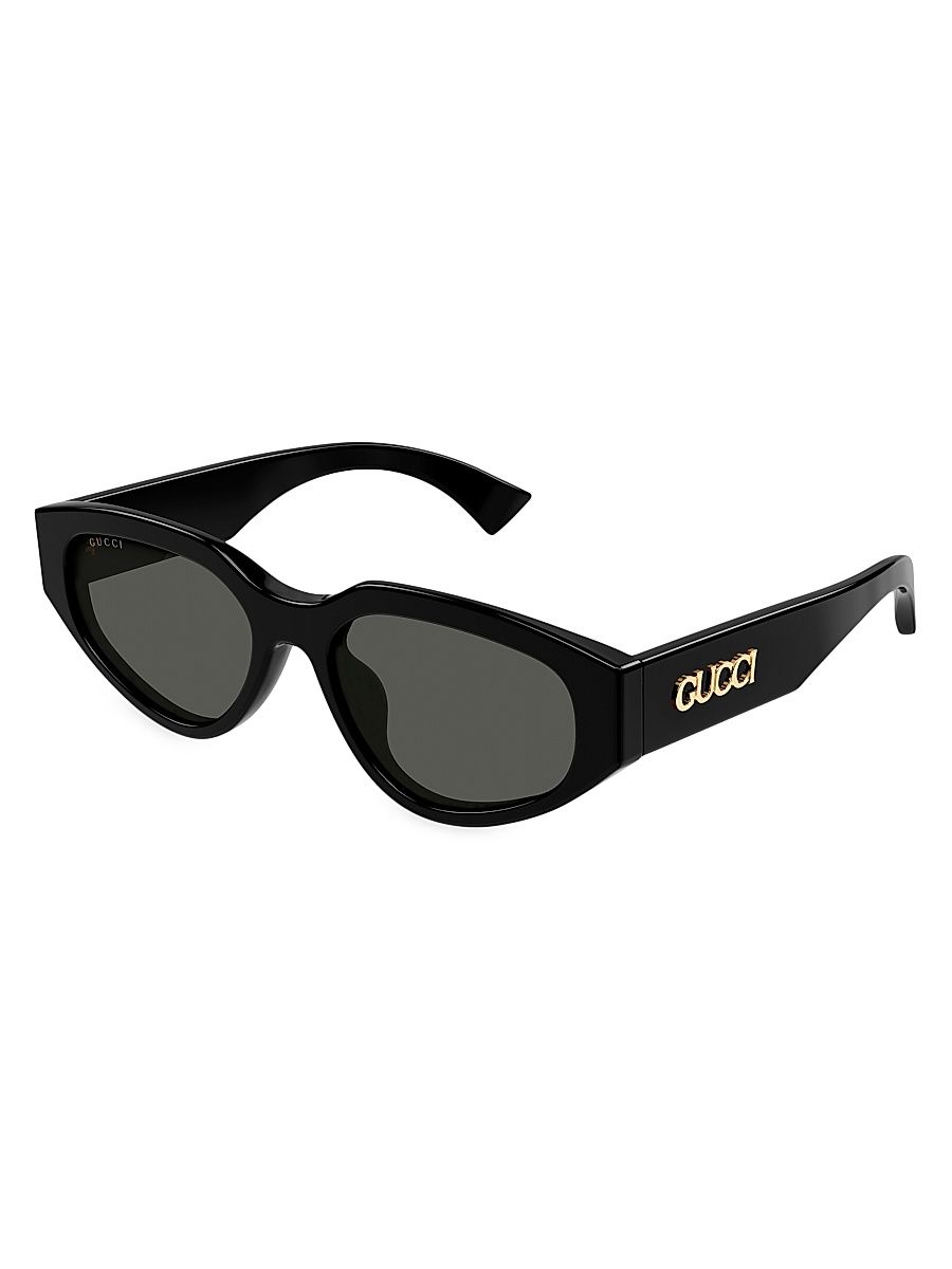 Women's Gucci Miami 55MM Cat-Eye Sunglasses - Black