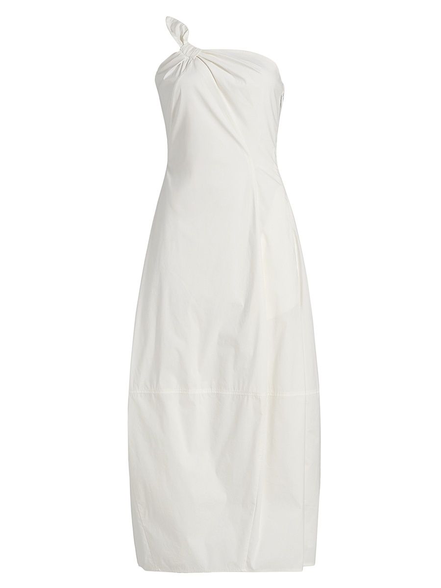 Women's Araceli One-Shoulder Midi-Dress - Optic White - Size 8