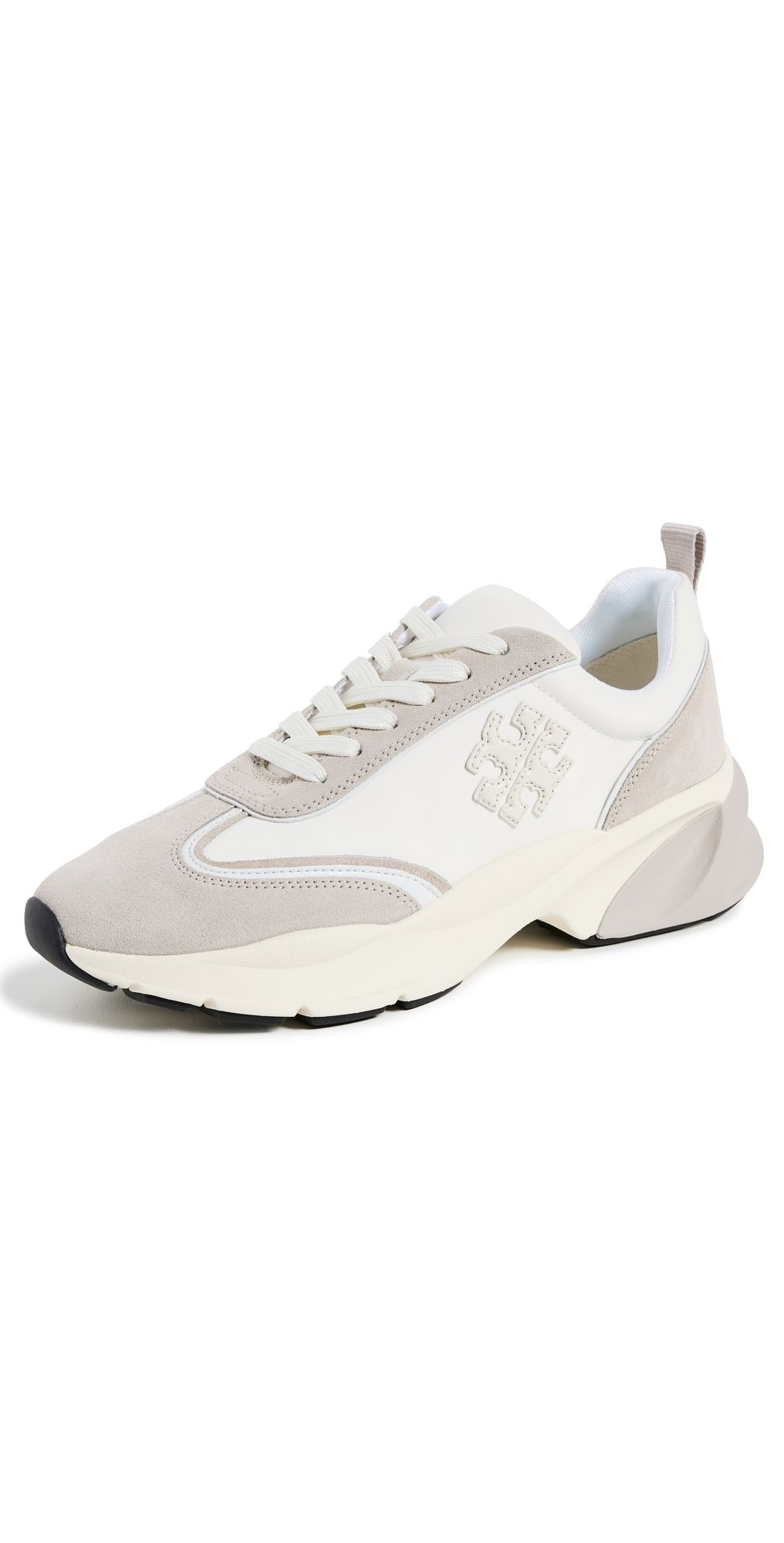 Tory Burch Good Luck Trainer Sneakers Bianco/Fossil Stone 6