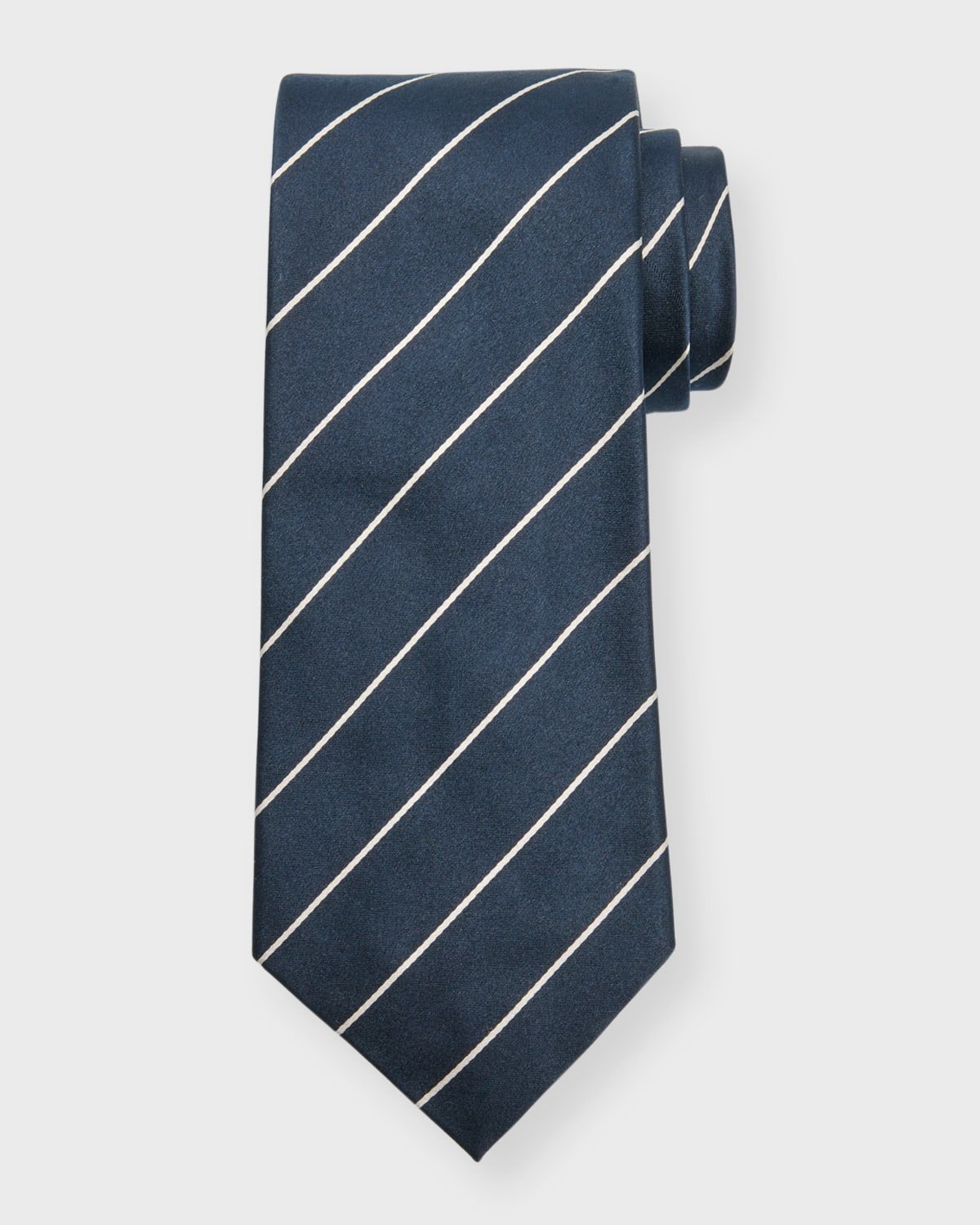Men & apos;s Striped Silk Tie