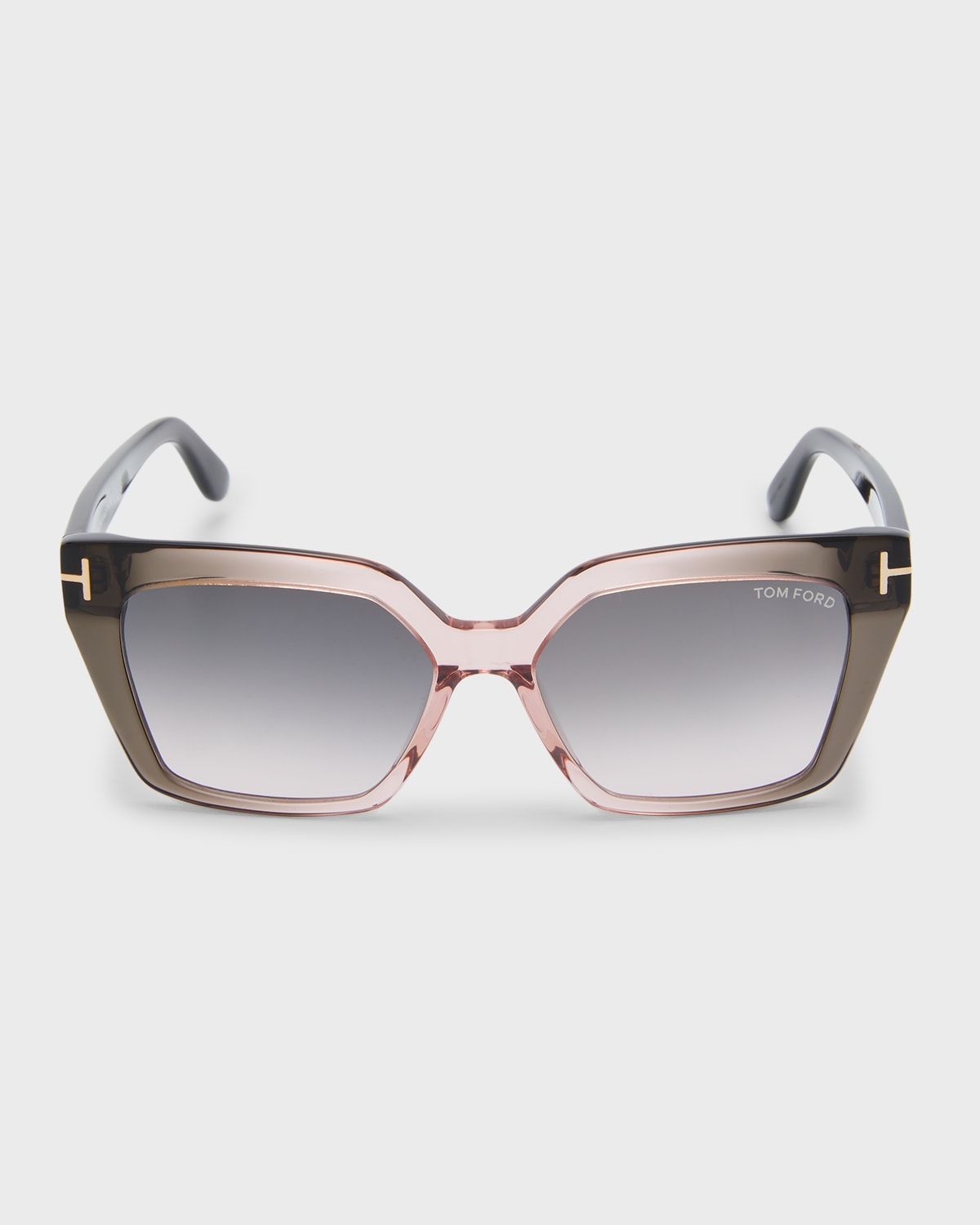 Winona Transparent Two-Tone Acetate Cat-Eye Sunglasses
