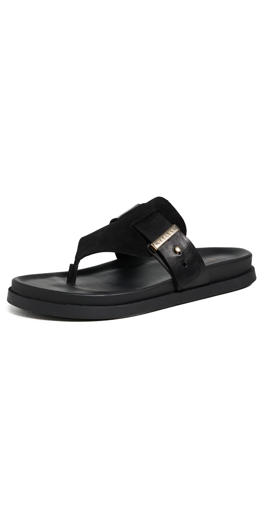 Varley Suna Toe Post Sandals Black 9