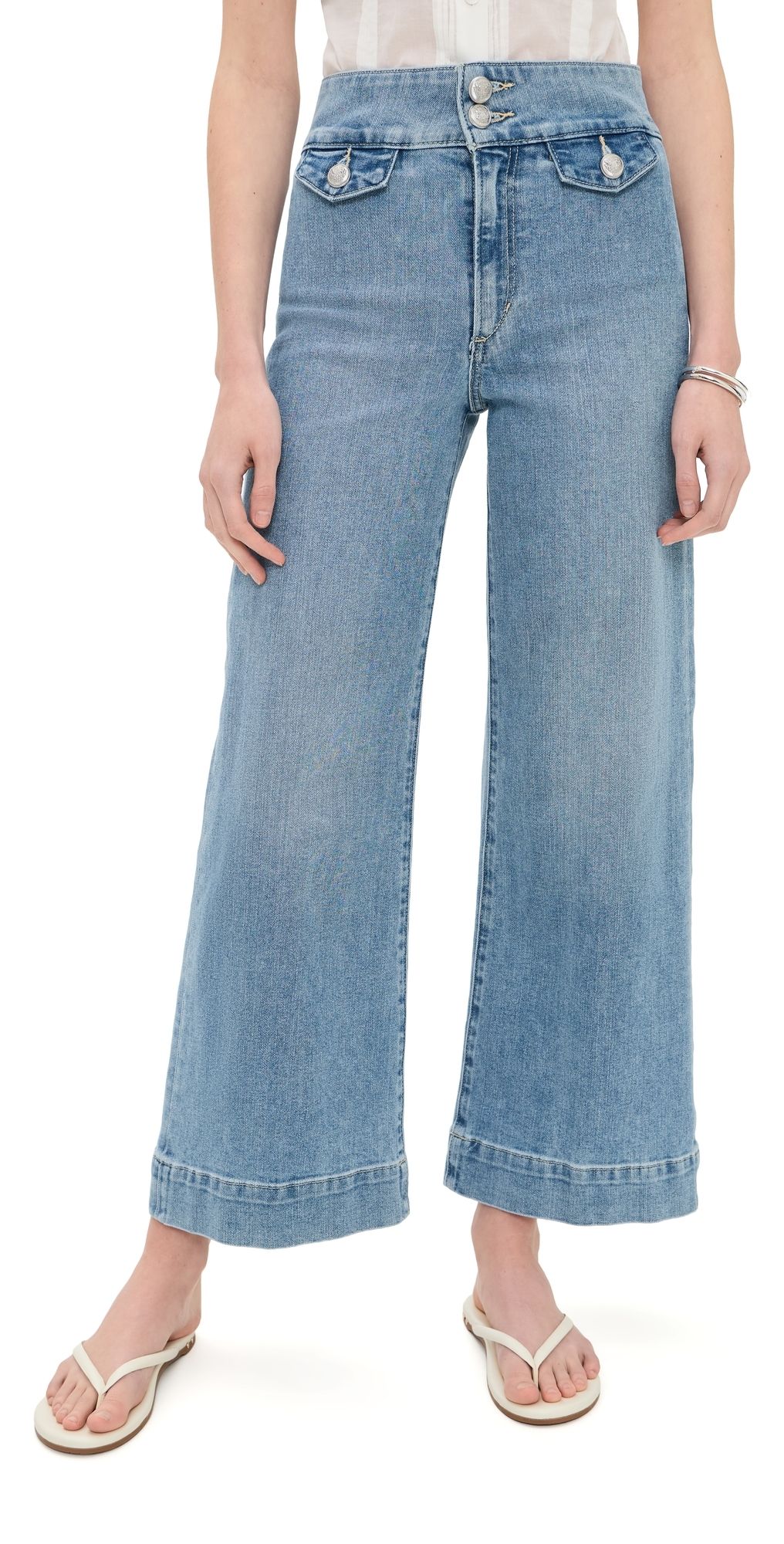 Joe's Jeans The Ellia Wide Leg Ankle Jeans Attraction 34