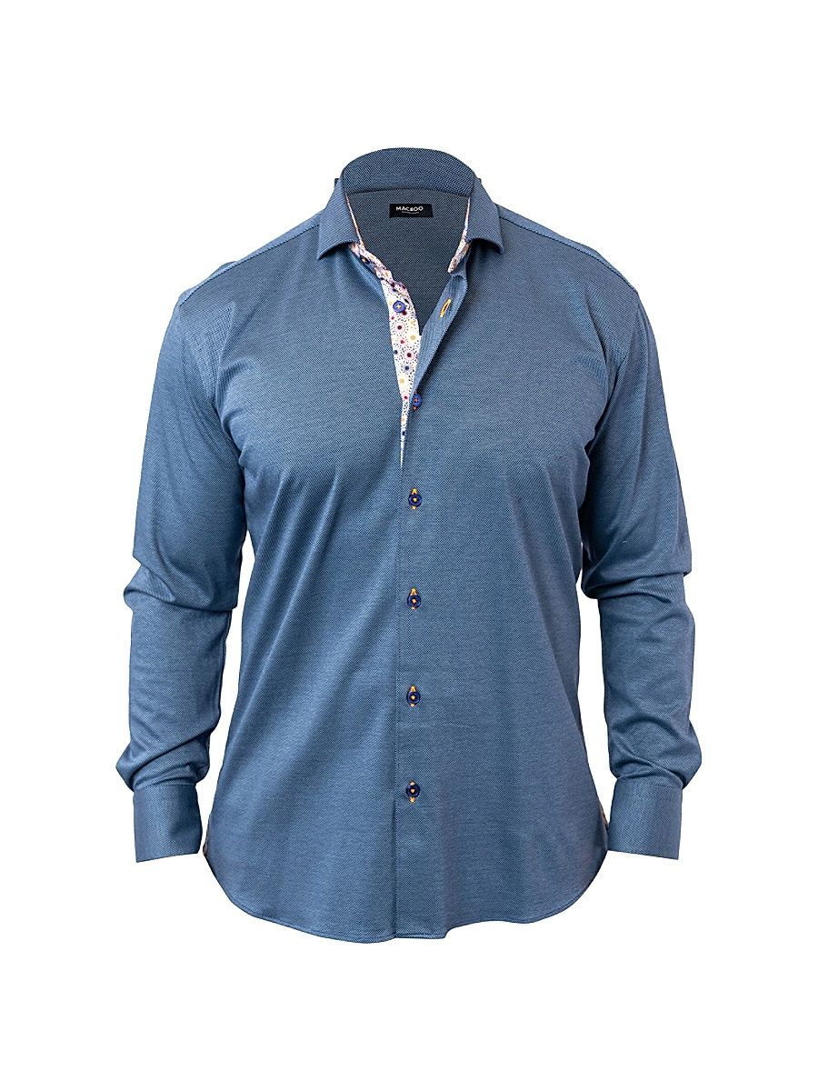 Men's Einstein Stretch Shirt - Blue - Size XXXXL