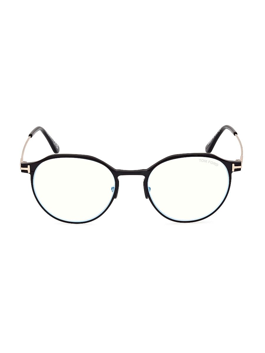 Men's 52MM Optical Glasses - Matte Black Rose