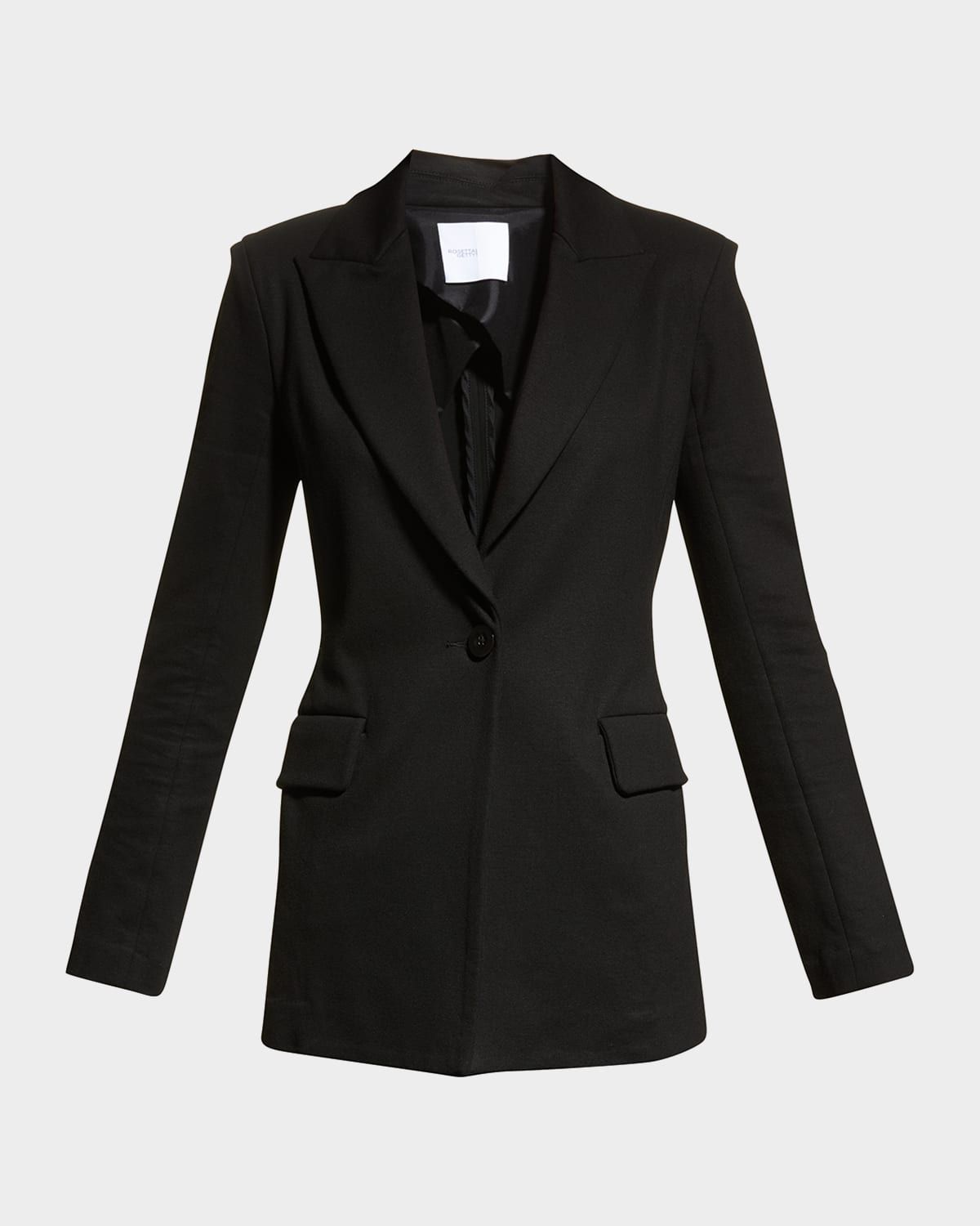 Jersey Single-Breasted Blazer