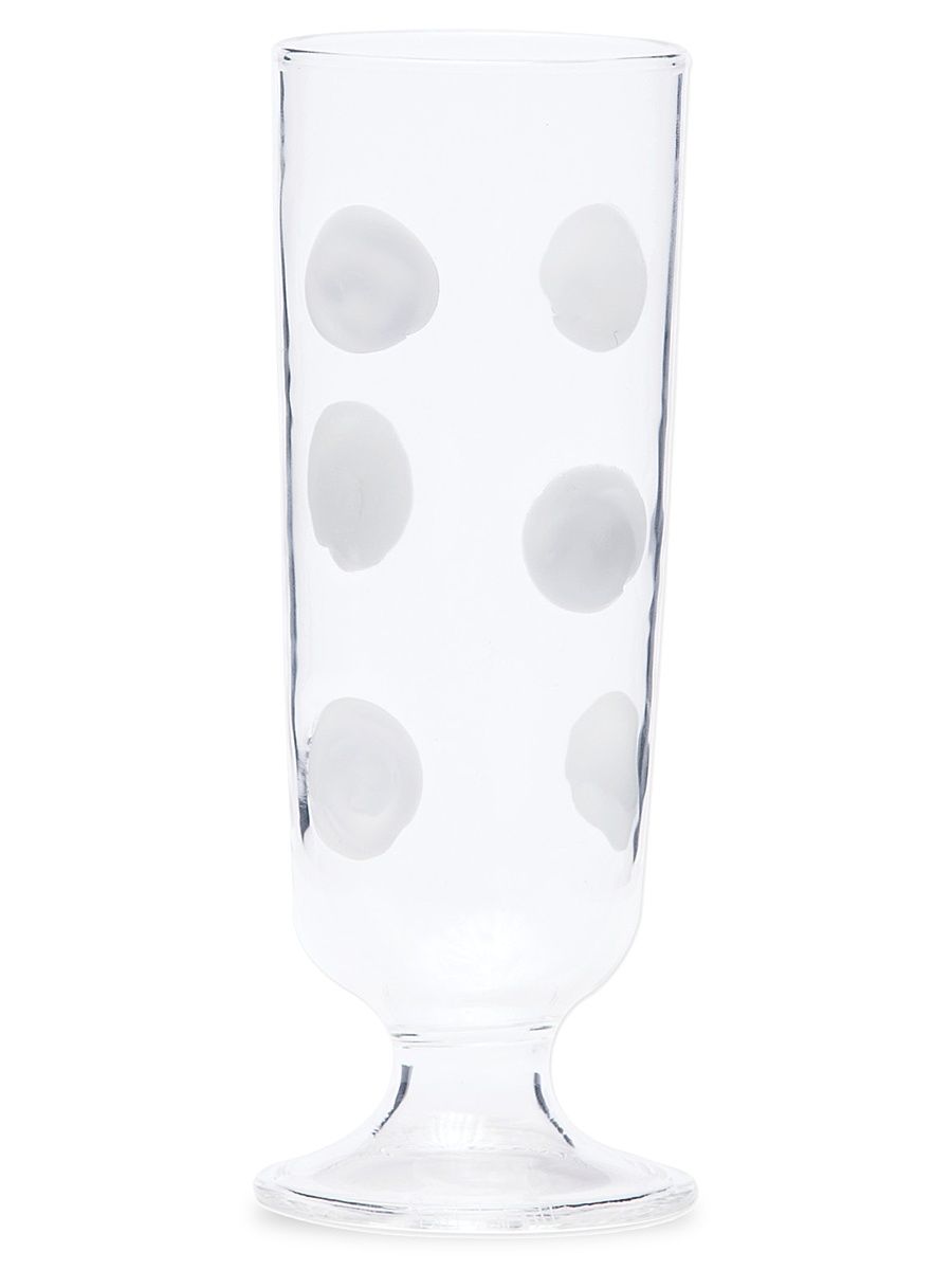 Drop Champagne Glass - White