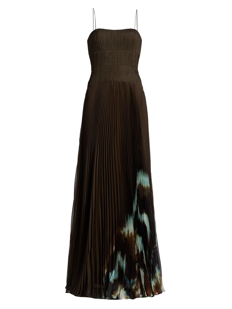 Women's Sue Chiffon Drop-Waist Gown - Aerial Terrain - Size 4