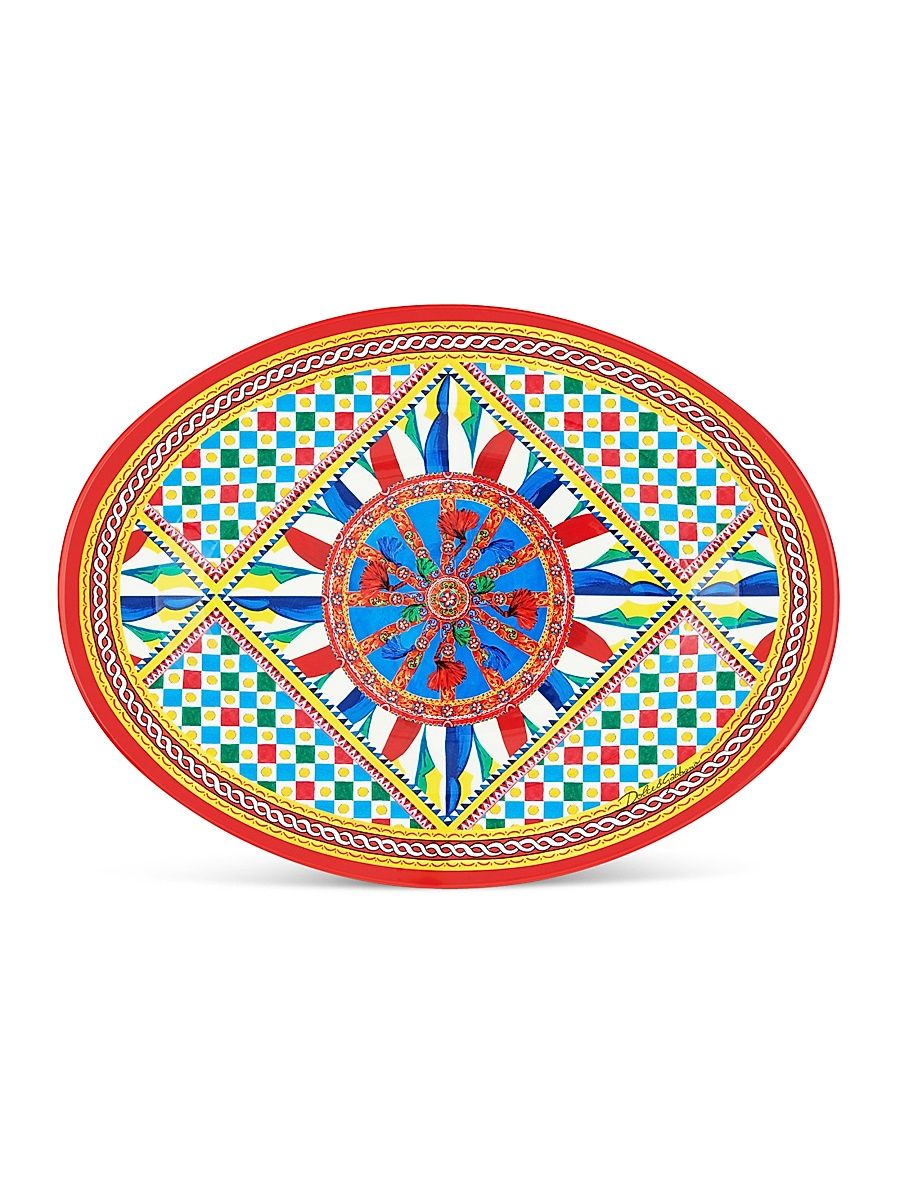 Carretto Oval Tray - Red