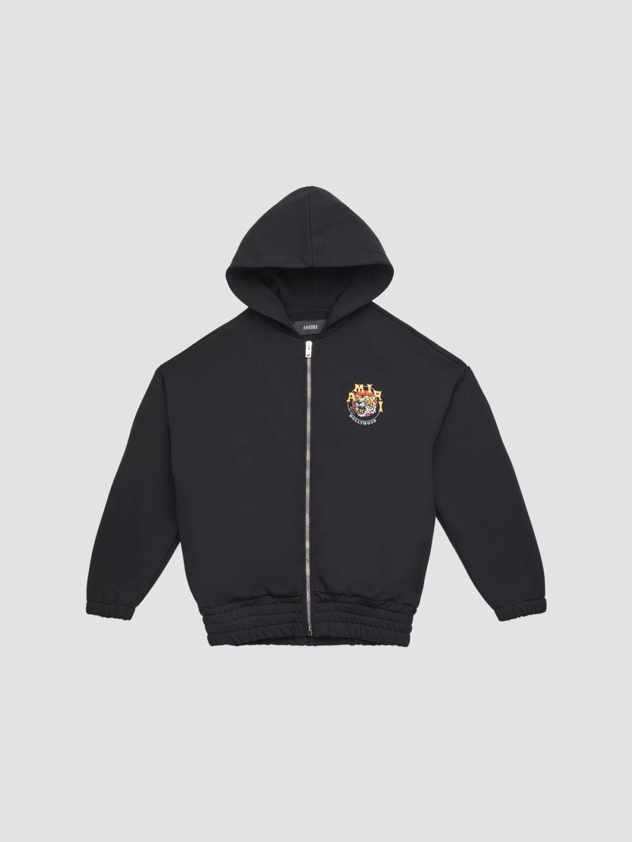 Amiri Boy's Little Boy's & Boy's Tiger Zip Hoodie - Black - Size 4
