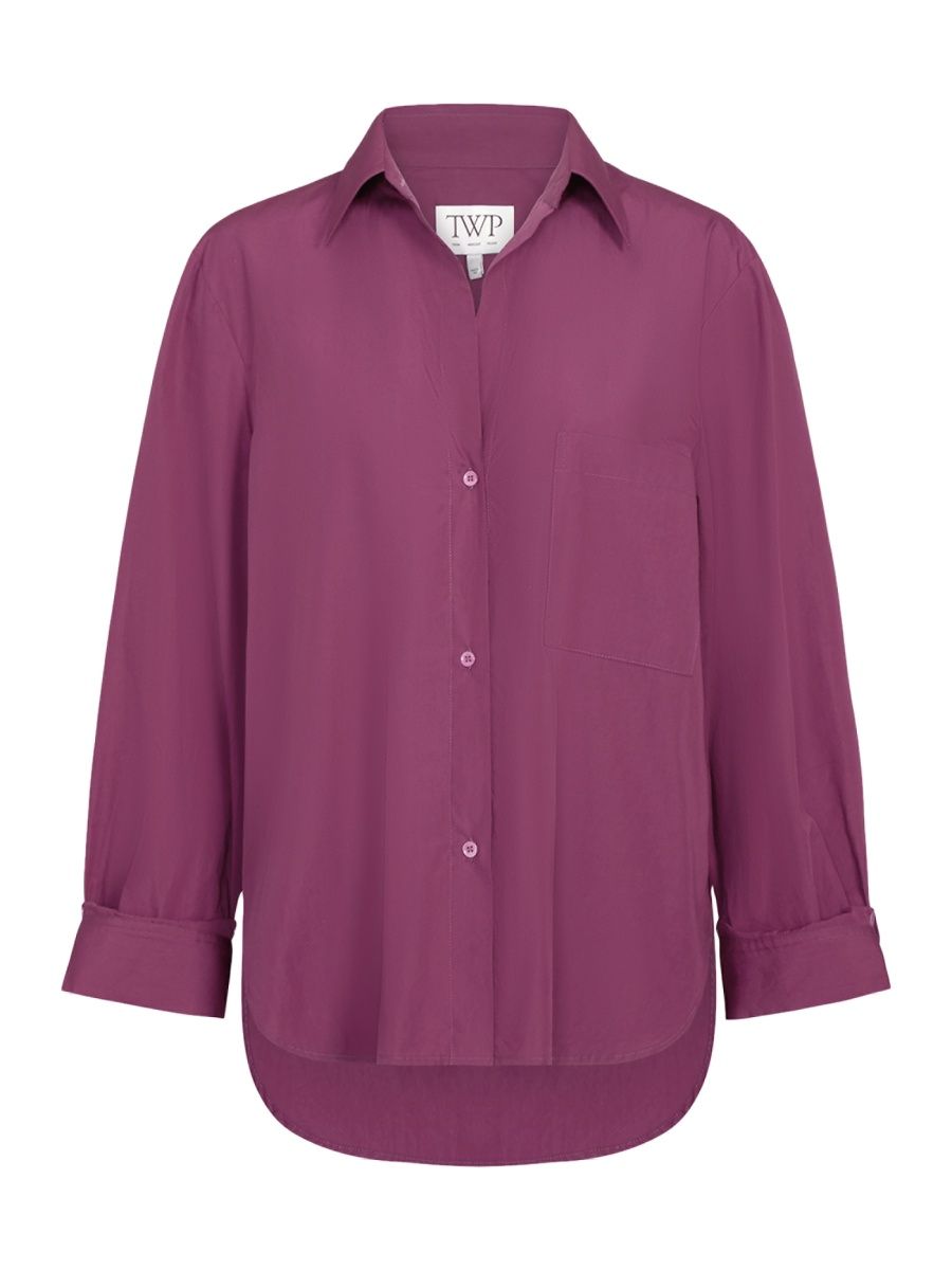 TWP Women's Next Morning Button-Front Shirt - Crushed Velvet - Size XS