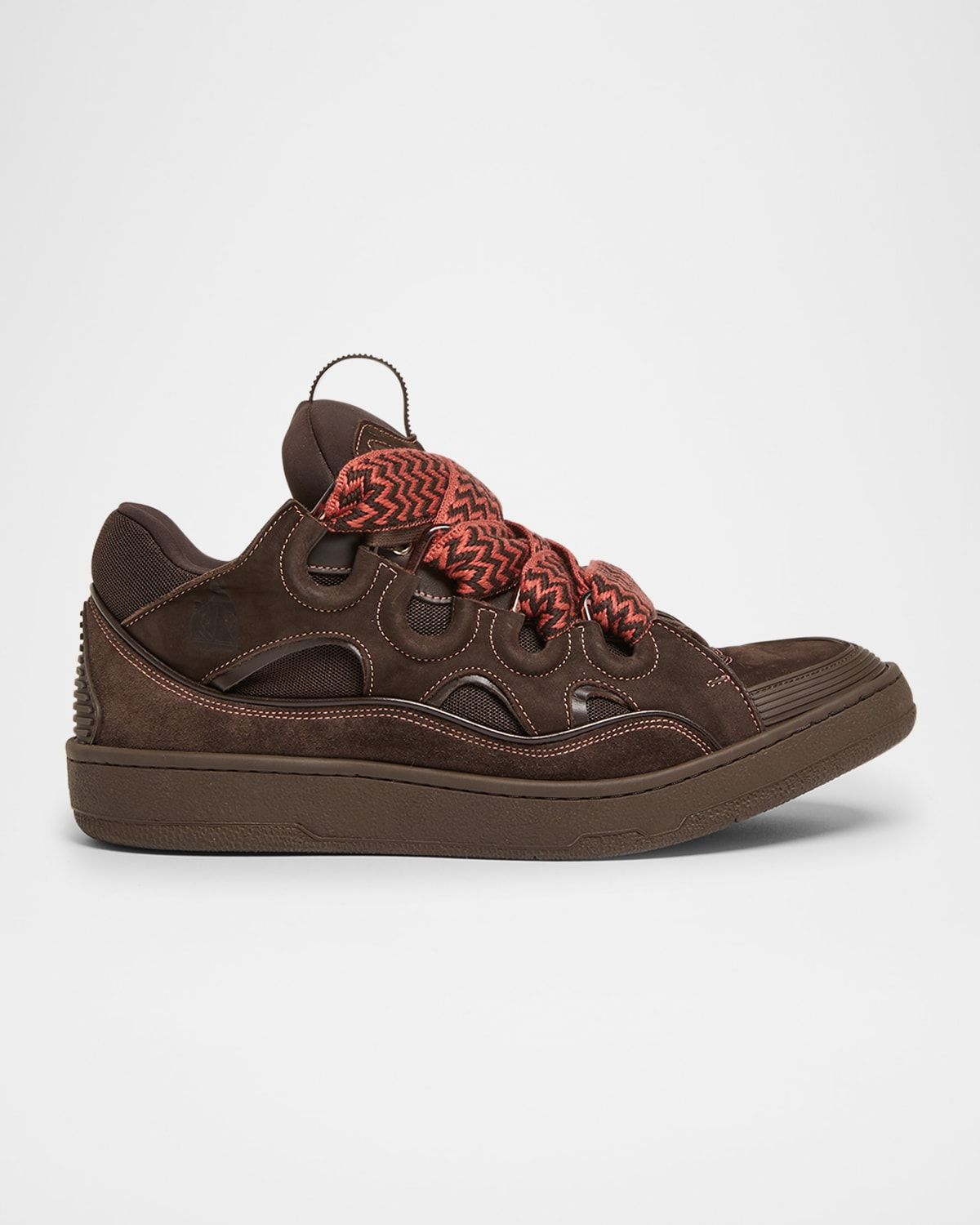 Men & apos;s Curb Mesh and Suede Low-Top Sneakers