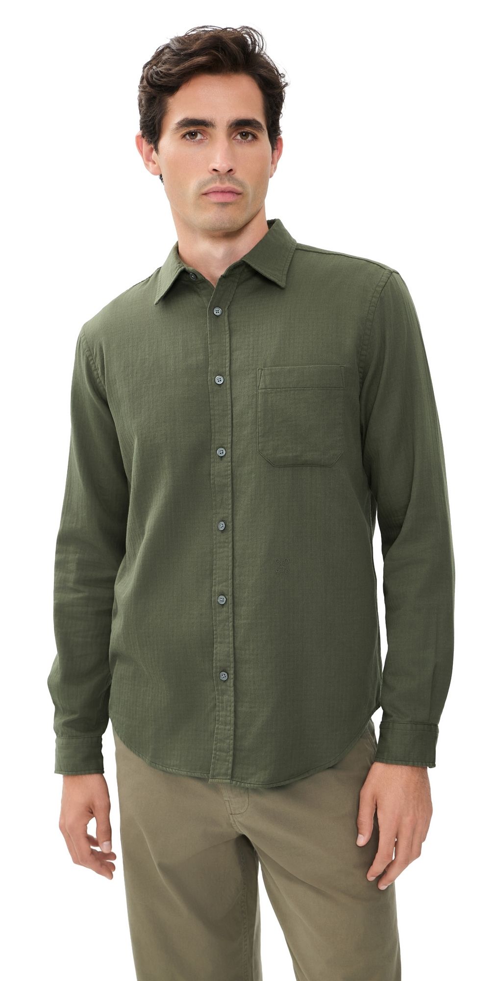 Closed Basic Shirt Dark Olive Green XL