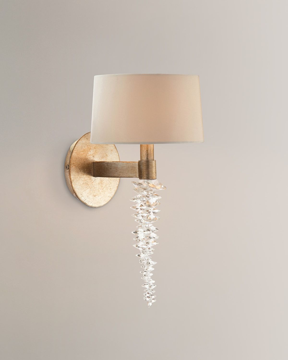 Cascading Crystal Waterfall 14" Sconce
