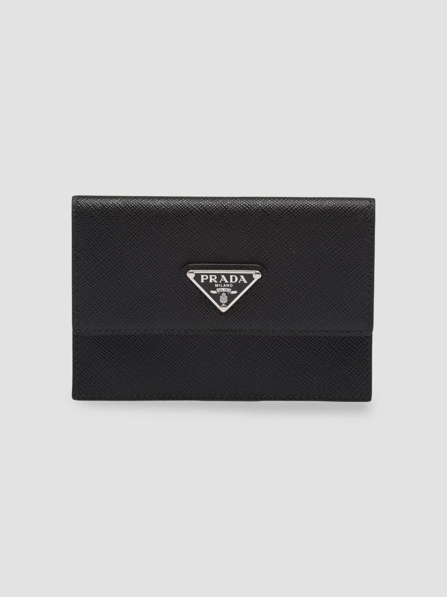 Prada Men's Saffiano Leather Document Holder - Black