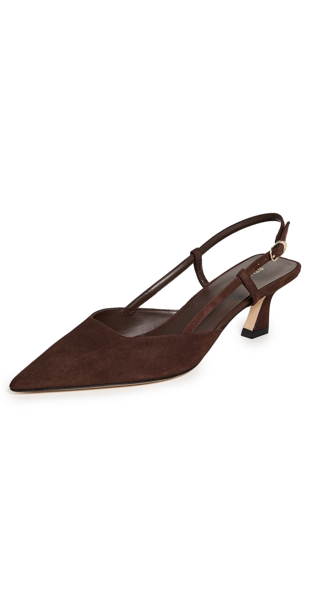 Stuart Weitzman Vinnie Slingback Heels 50mm Walnut 8