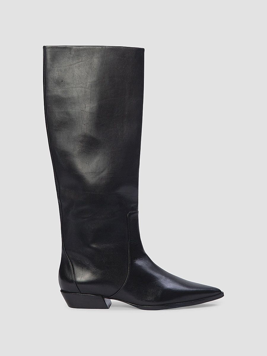 Women's Aero 30MM Boots - Black Leather - Size 12
