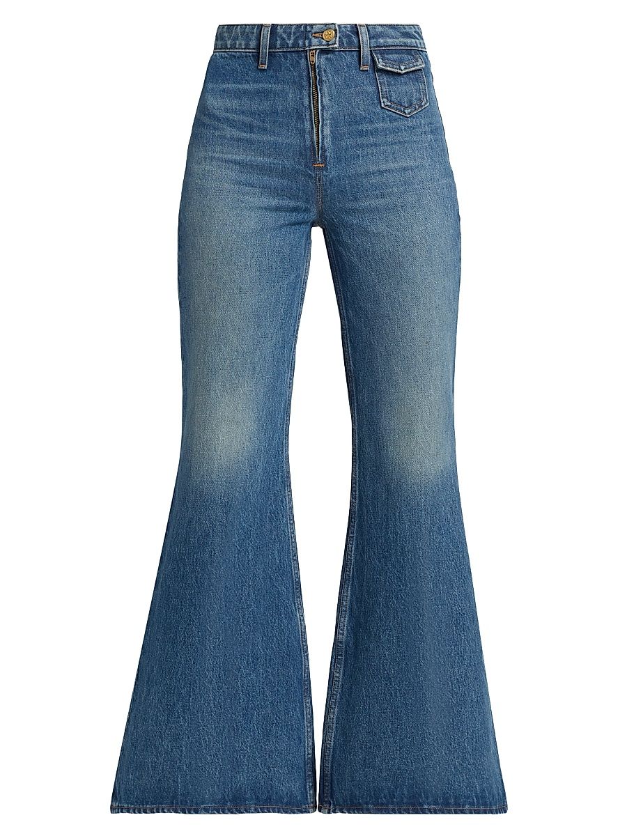 Women's Odelia Faded Flare Jeans - Danube - Size 30