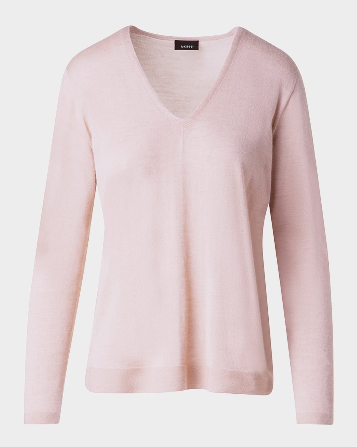 V-Neck Cashmere-Silk Sweater