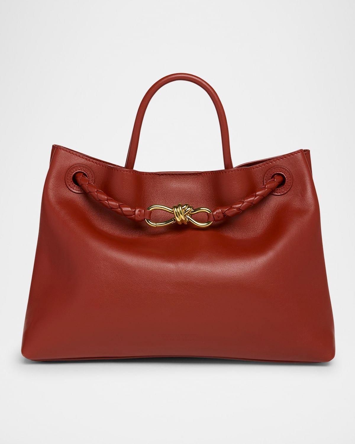 Medium Andiamo Leather Shoulder Bag