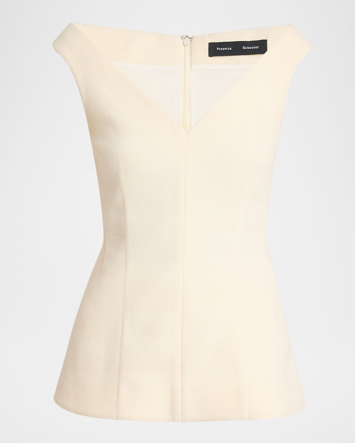 Mariam Wool Scuba V-Neck Top