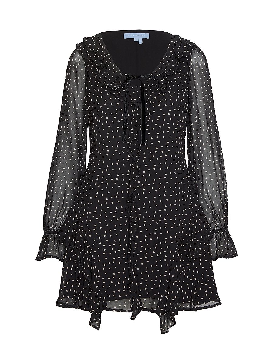 Women's The Bridget Dress - Black Polka Dot - Size Small