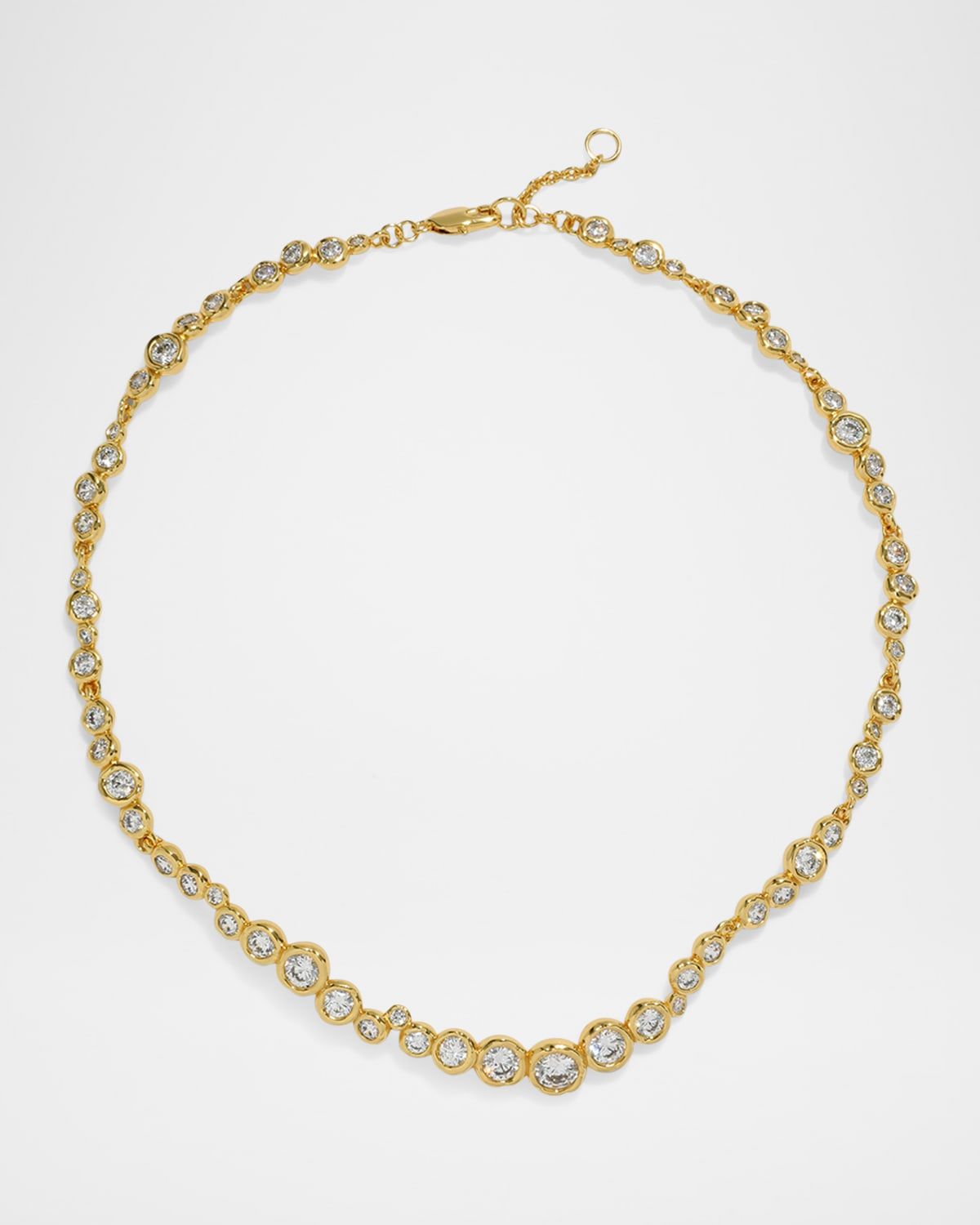 Asterales Gold CZ All Around Necklace