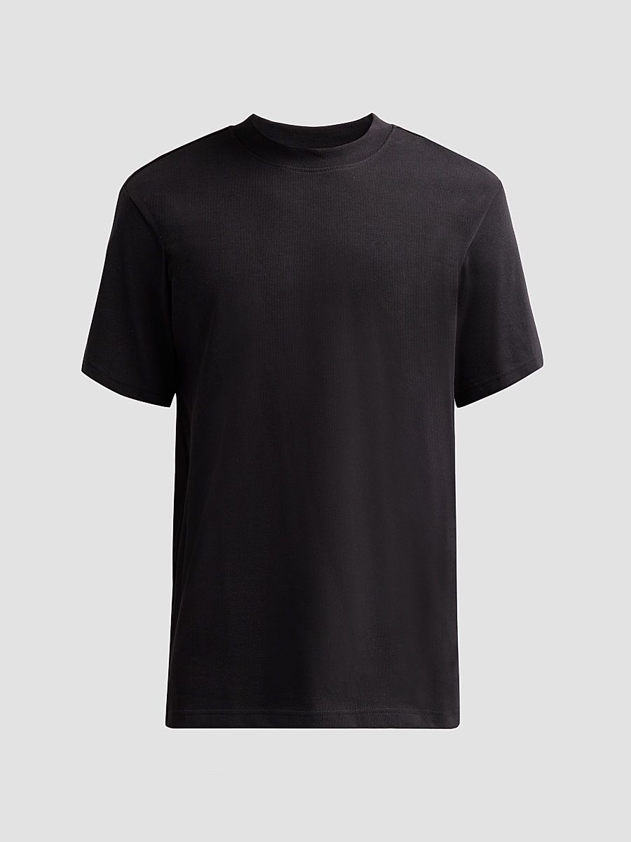 Men's Logo-Appliqué Cotton Regular-Fit T-Shirt - Dark Black - Size XL