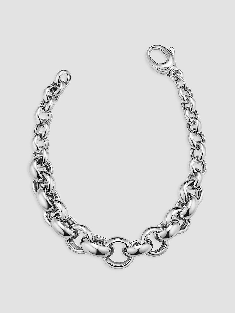 Women's Roll with it Rolo Bracelet in Sterling Silver - Silver - Size 7.5