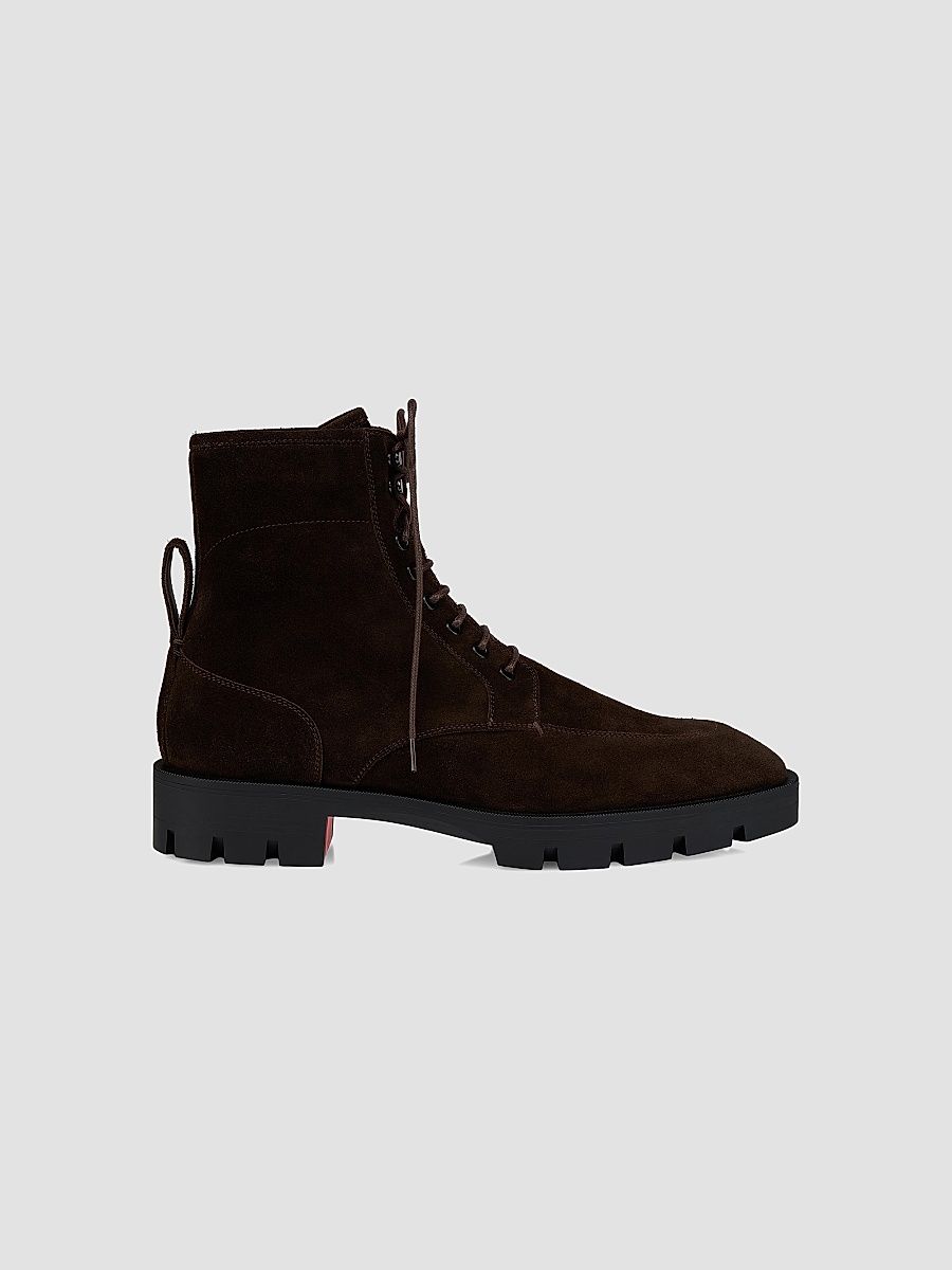 Christian Louboutin Men's Caracolo Lion Boots - Cafe - Size 12