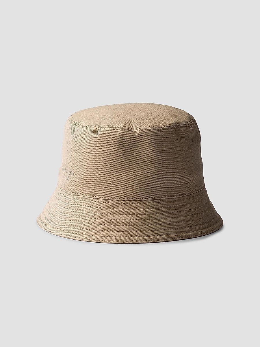 Prada Women's Drill Bucket Hat - Beige Khaki - Size XS