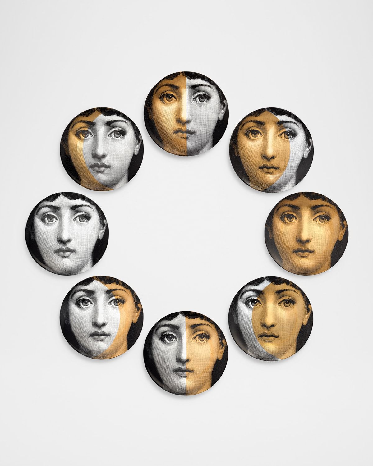 Set of 8 Moon Phase Plates